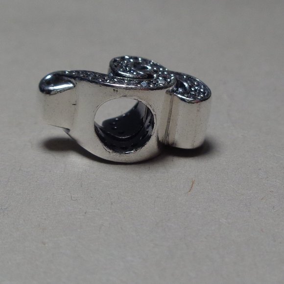 Pandora TREBLE CLEF MUSIC 791381CZ Silver Cubic Zirconia Crystals New Charm - Picture 6 of 14
